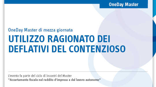 Immagine Utilizzo ragionato dei deflativi del contenzioso | Euroconference